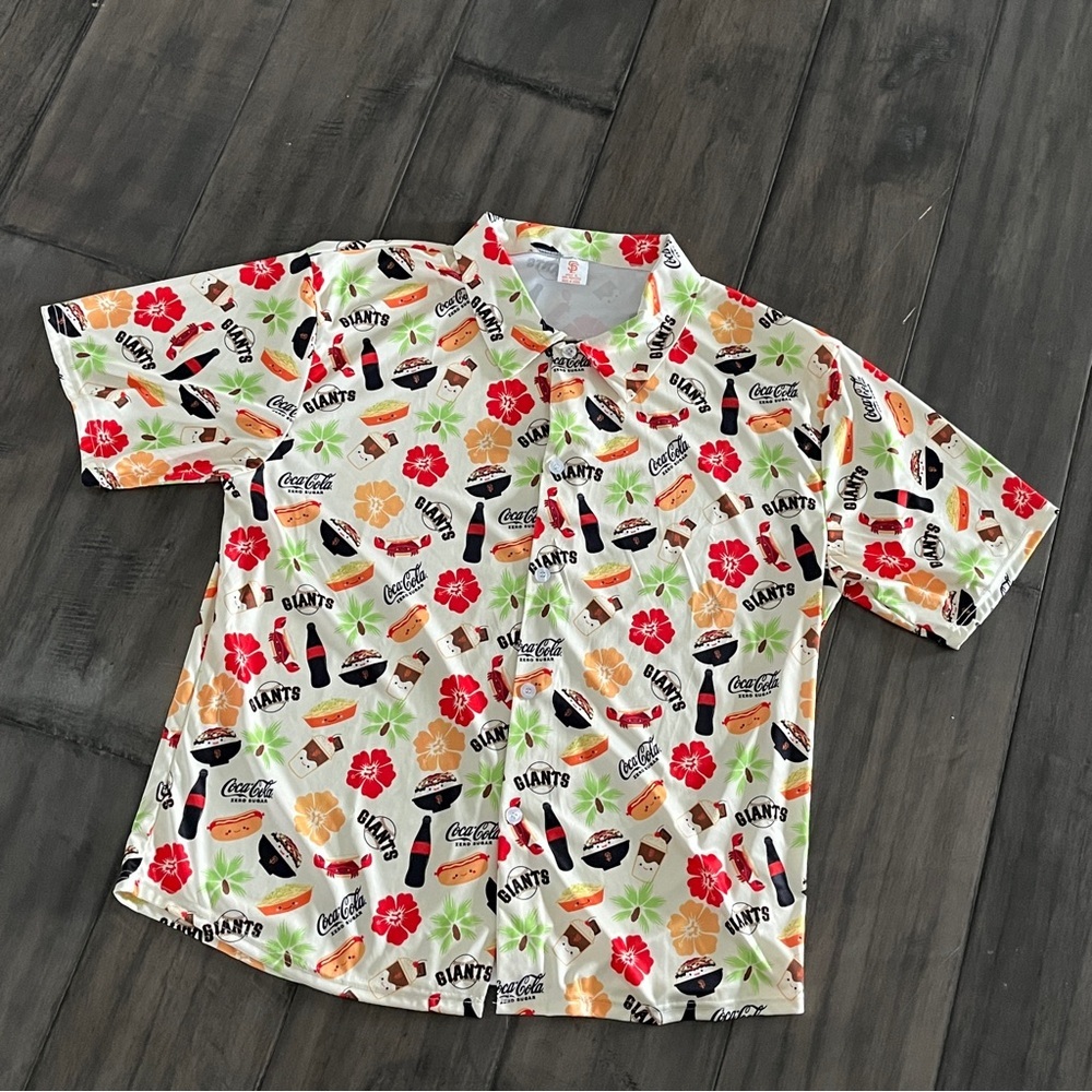 San Francisco Giants Hawaiian Foodie Shirt 2023 - Size XL
